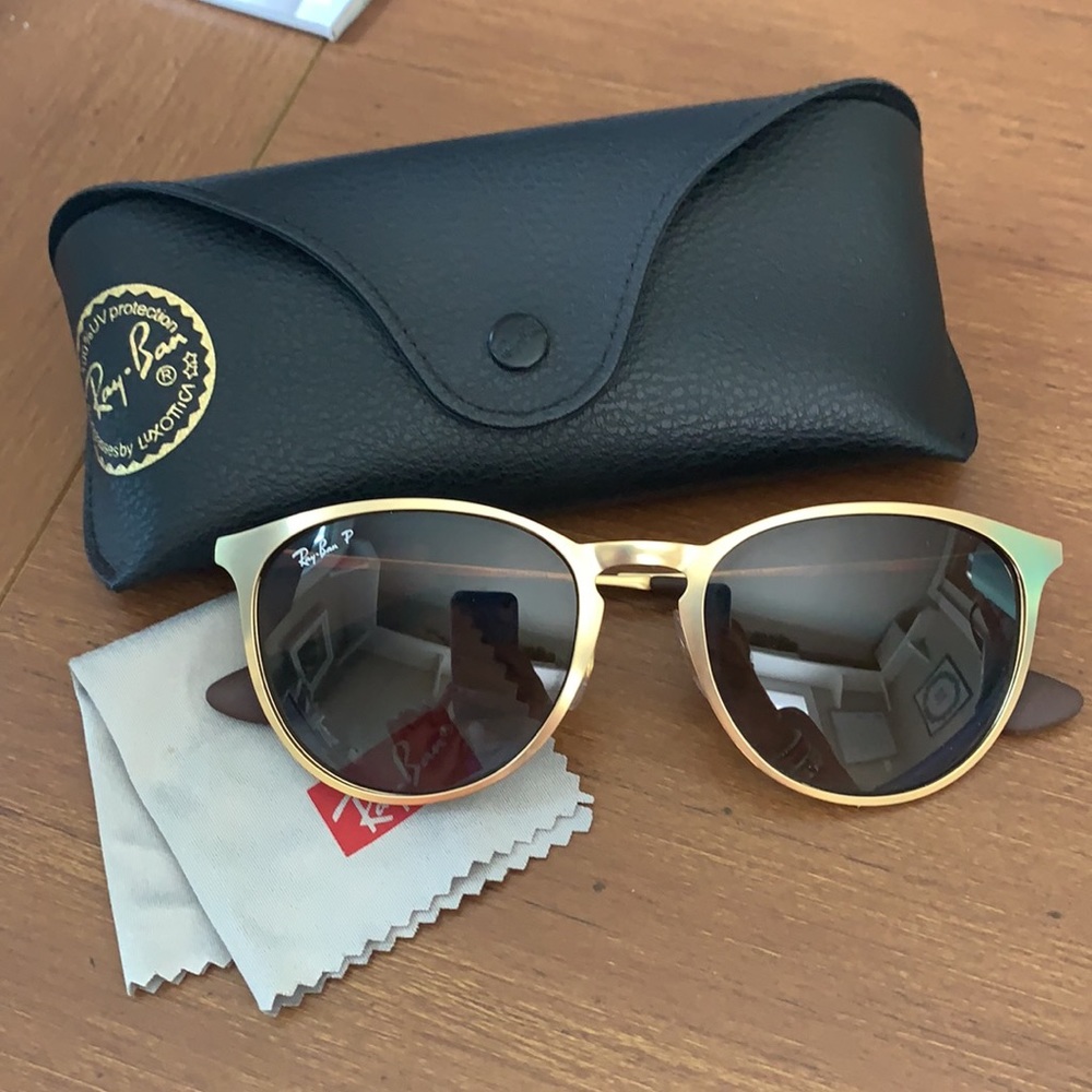 Ray-Ban Erika Metal Polarized Sunglasses